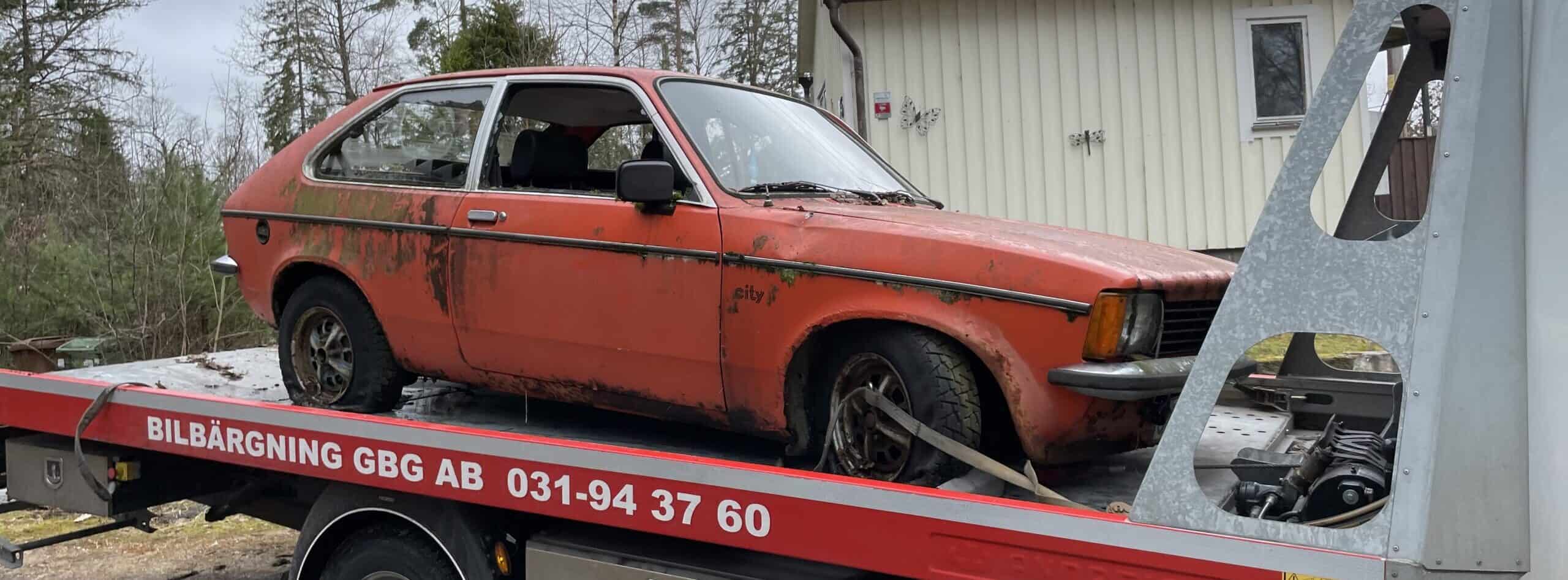 Mottagningsbevis skrota bilen Trollhättan
